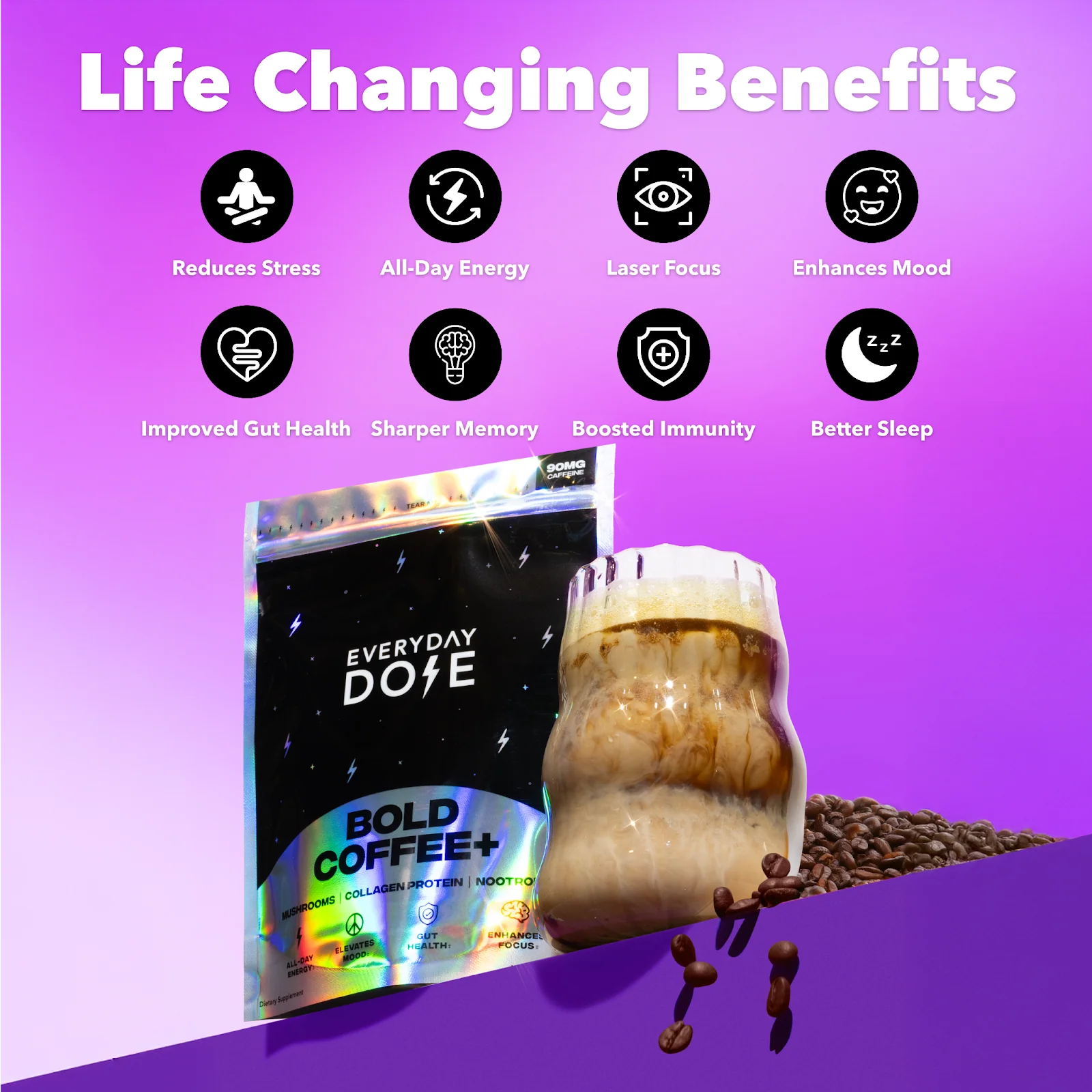 30-Servings Coffee+ Medium Roast - Image 3