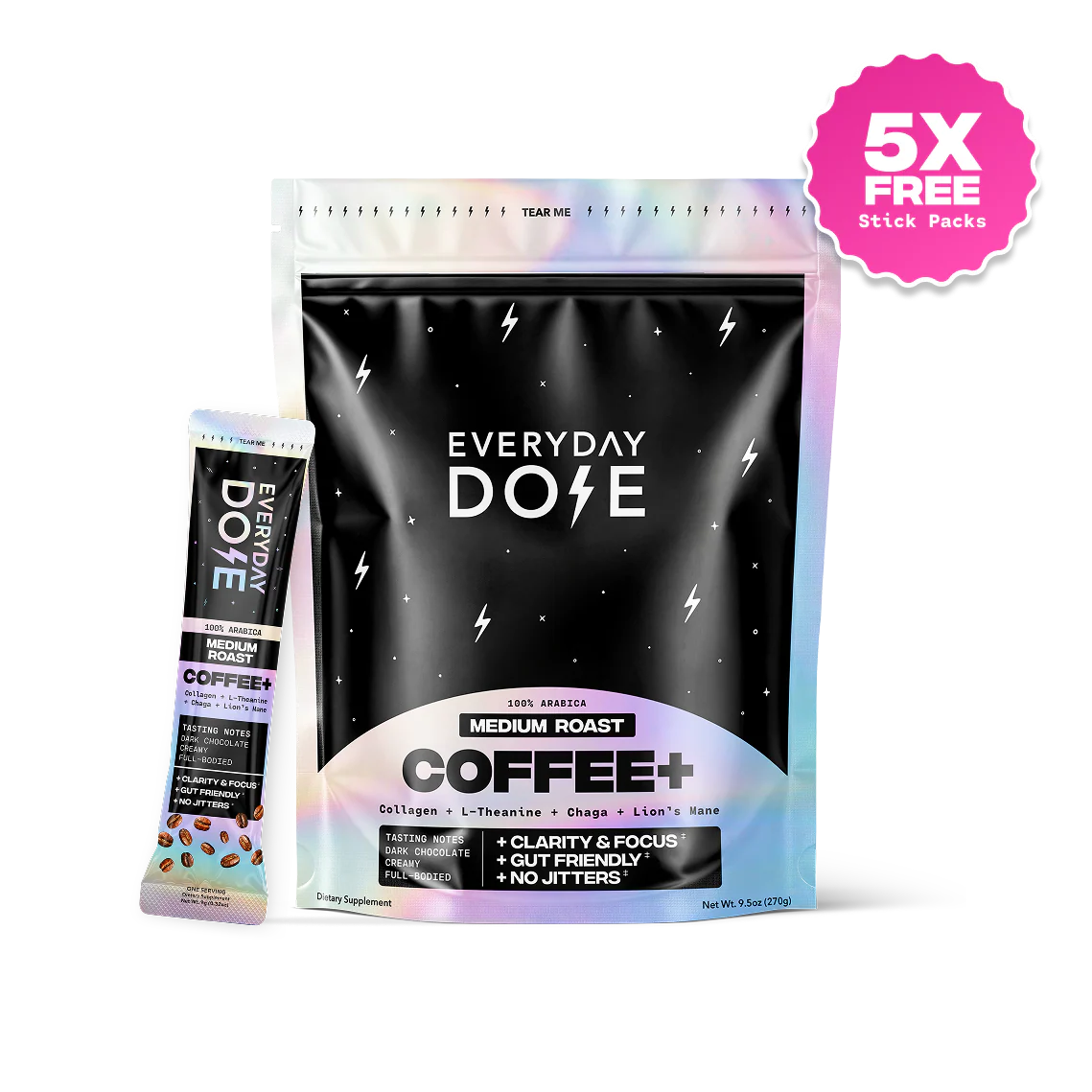 30 Servings of Coffee+ and 5 FREE To-Go Packets - Image 2