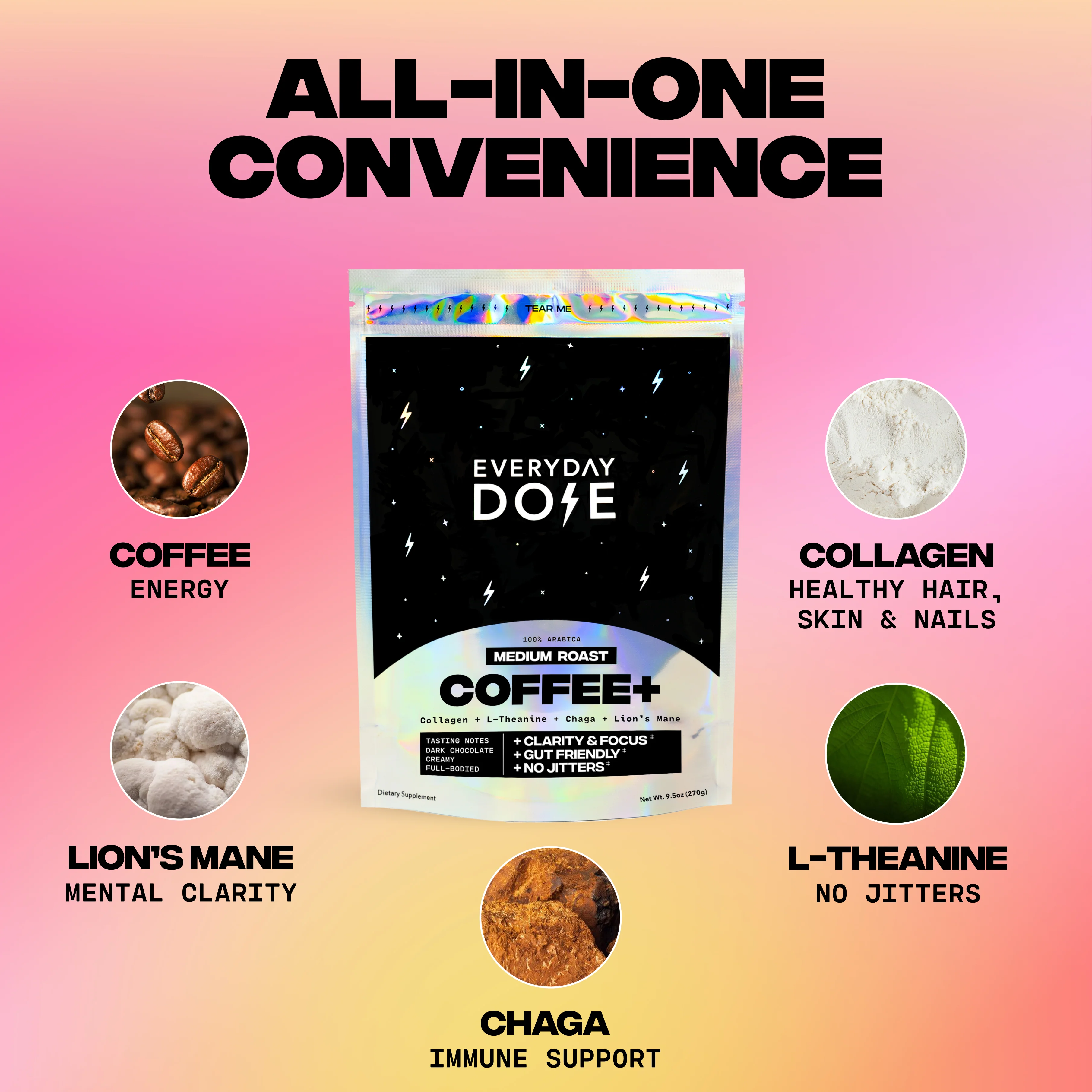 30 Servings of Coffee+ Medium Roast + FREE Starter Kit - Image 7