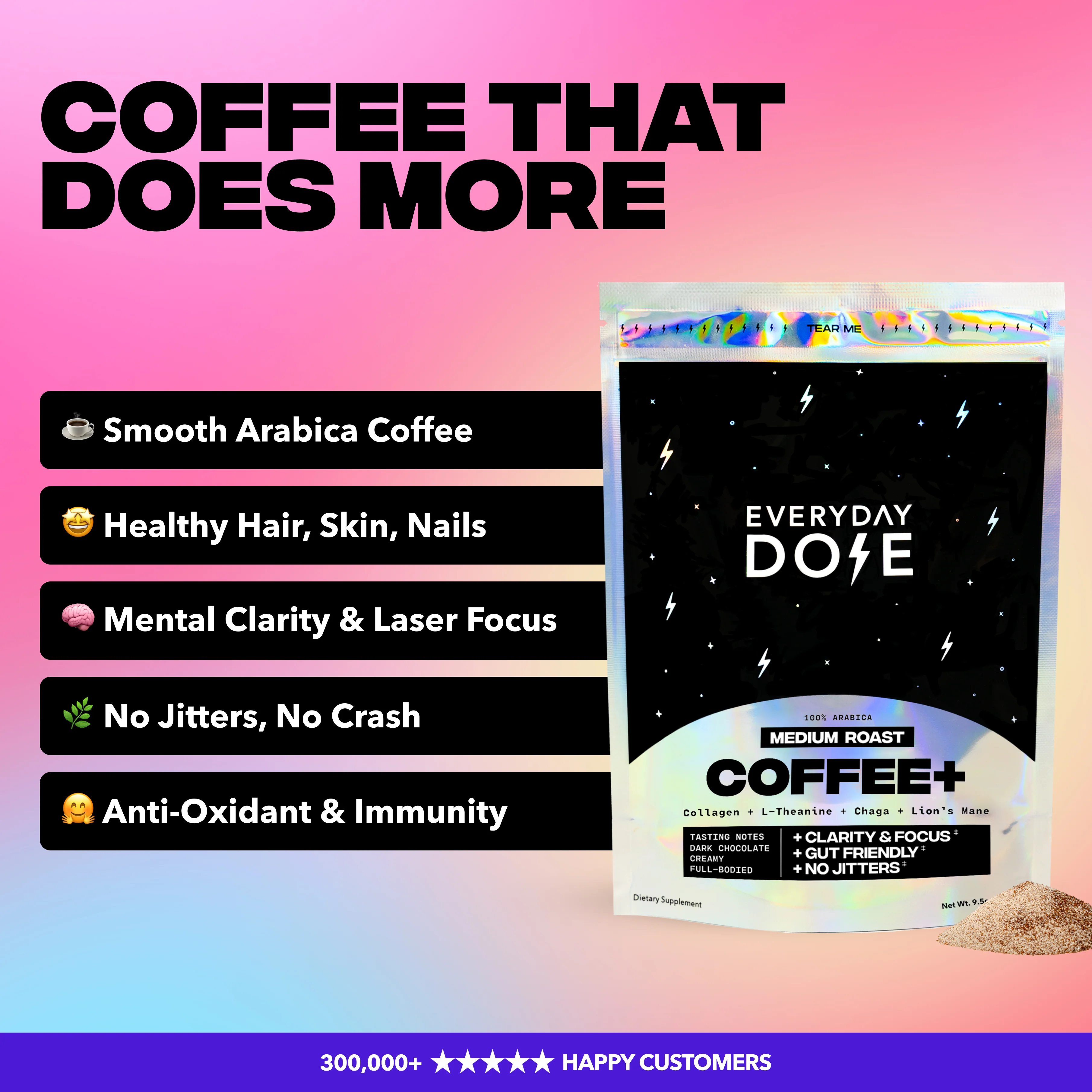 30 Servings Coffee+ Medium Roast - Image 3
