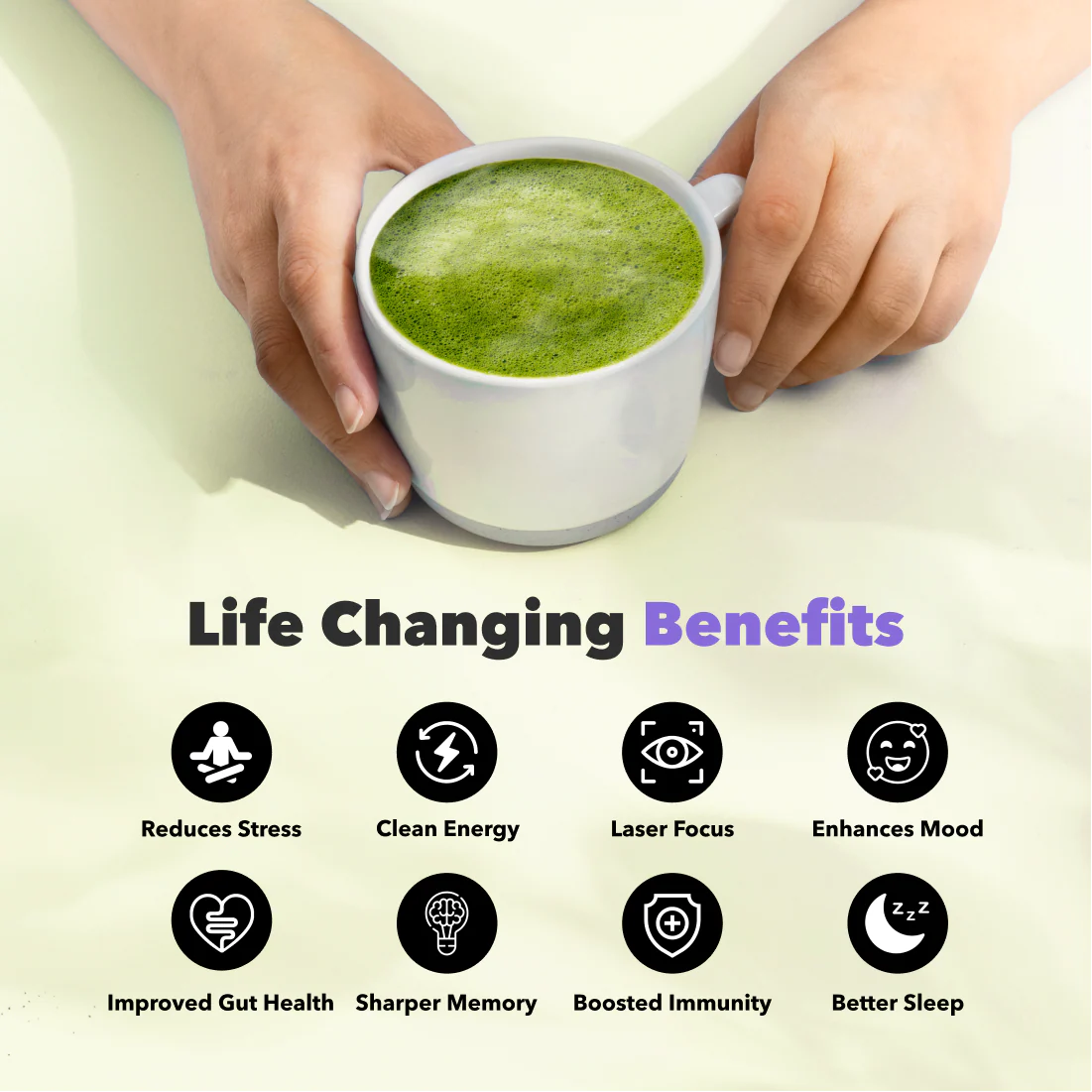 90 Servings Mushroom Matcha + - Image 3